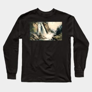 Majestic Waterfall Long Sleeve T-Shirt